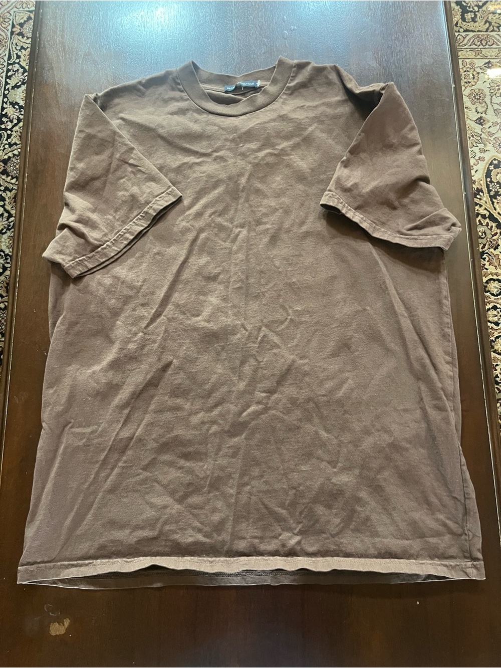 Brandy Melville Brown Oversized Short Sleeve Tee